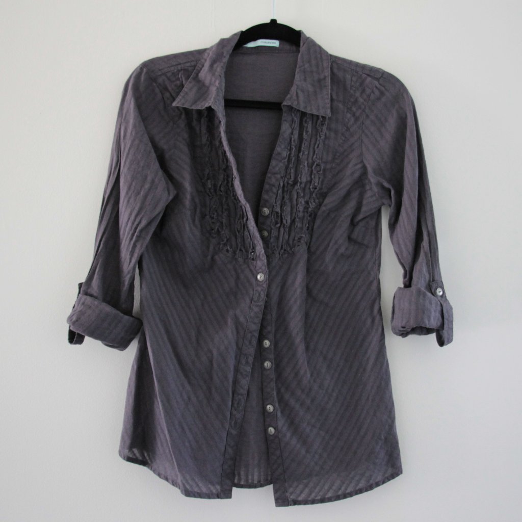 Charcoal Button Down